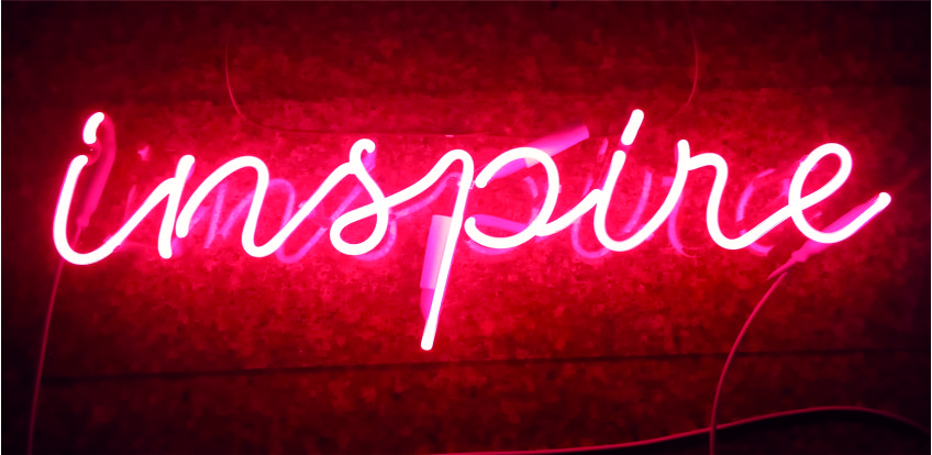 inspire neon sign